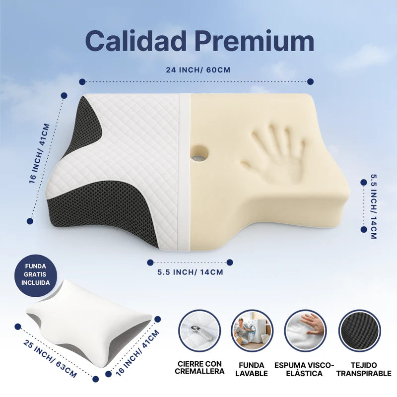 Repara tu Sueño y Recupera tu Vida Zalino™ Almohada Cervical