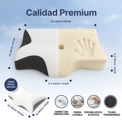 Repara tu Sueño y Recupera tu Vida Zalino™ Almohada Cervical